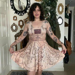 Blackmilk Clothing Maurader's Map Skater Dress